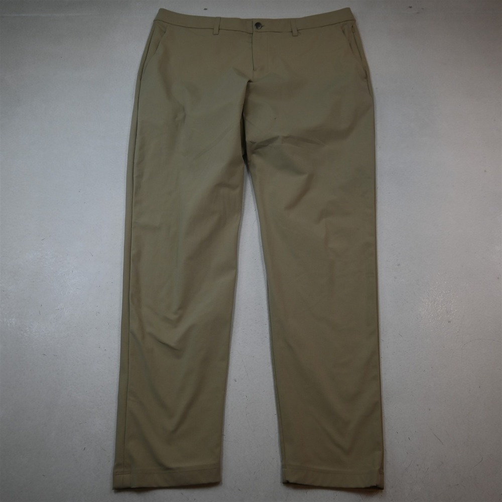 Lululemon 40x34 Khaki Warpstreme M5AR0T ABC Slim Athleisure Mens Pants